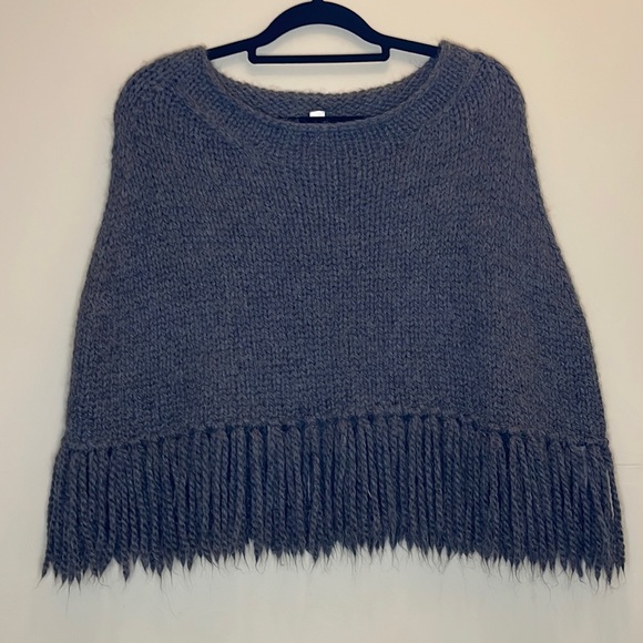 Indigenous Sweaters - BEYOND SOFT WOVEN ALPACA/WOOL PONCHO
